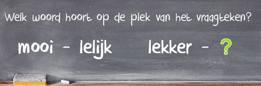 Analogieën oefenen  123test.nl